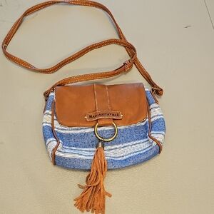 Margaritaville Tan and Blue Crossbody Bag